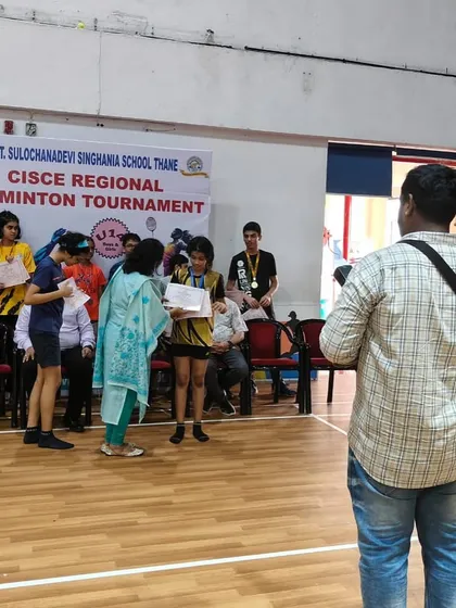 A proud moment as Khanak Jhalani is recognized for her outstanding performance at the CISCE regional tournament in Thane.