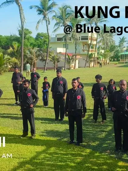 We take our training beyond the dojo walls. This is from one of our Kung Fu training sessions at Blue Lagoon Beach Resorts, where the open space and fresh air add a new dimension to our practice.