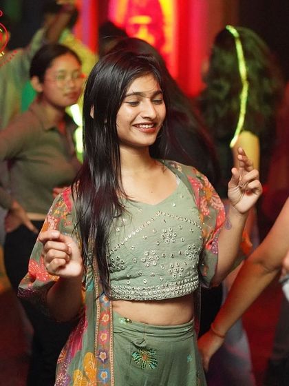 A guest dancing at Ginza during a Thursday ladies' night.