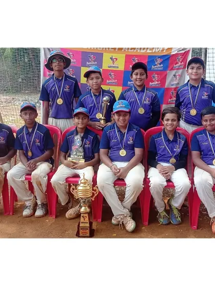Another look at the U-12 PTPL 2024 champions. This formal team photo captures the players with their individual awards and the main championship cup.