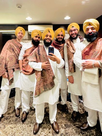A selfie with the band after our first show with Varsha Singh Dhanoa ji. The start of something beautiful.