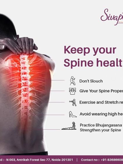 Your spine is the pillar of your health. This guide outlines simple yet effective principles, like practicing Bhujangasana (Cobra Pose) and avoiding slouching, to maintain a strong and healthy spine for life.