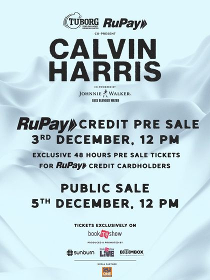Announcing the ticket sales for the Calvin Harris India debut. I partner with major platforms and brands to ensure my events are accessible and highly anticipated.
