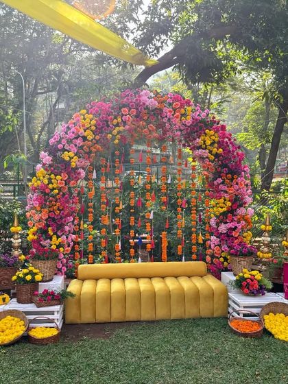 Vibrant Haldi & Mehendi Functions photo 5