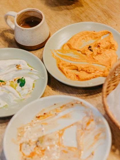 Plates wiped clean after enjoying our new small plates menu. This is food made to be enjoyed and shared with friends.
