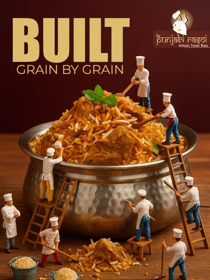 We believe in building flavour from the ground up, grain by grain. Our Biryani is a testament to that, made with care and the finest ingredients for a truly satisfying meal.