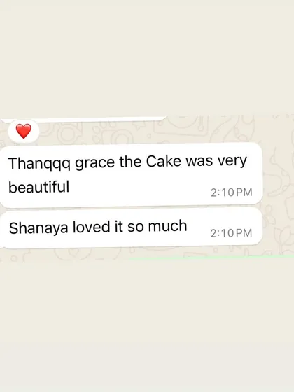 "Thanqqq grace the Cake was very beautiful. Shanaya loved it so much." I love hearing that the birthday girl, in this case a Blackpink fan, loved her cake.