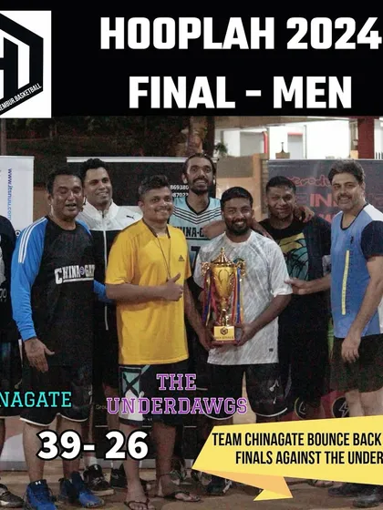 A look back at the Hooplah '24 Men's Final. Team Chinagate secured the championship against The Underdawgs in a memorable match.