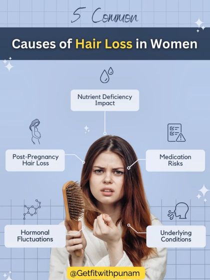 Hair loss in women can be caused by many factors, including nutrient deficiencies, hormonal fluctuations, and post-pregnancy changes. I help clients address the root causes through a balanced diet rich in key nutrients and by promoting overall scalp health.