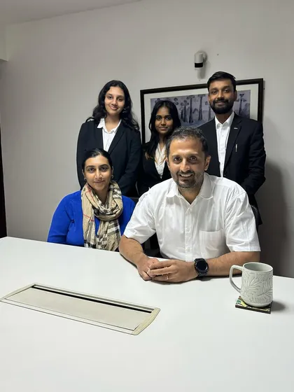 Interacting with our July interns from OP Jindal and the University of Kent, Canterbury.