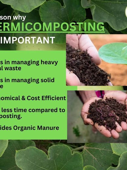 This image explains why vermicomposting is so important for sustainable agriculture. It's a cost-effective way to manage waste and create rich, organic manure for our crops.