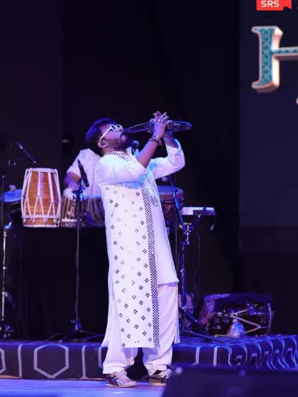 Our multi-instrumentalist adding a unique sound with the melodica at the Jodhpur charity event.