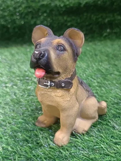 This tiny German Shepherd puppy showpiece is full of character and makes an adorable gift.