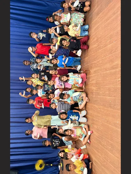 A happy group photo of our summer campers. The smiles say it all. Our camp is a place to make new friends and create lasting memories.