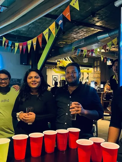 Nothing says party like a game of beer pong. It's a classic for a reason. We've always got a table ready for you and your crew to battle it out.
