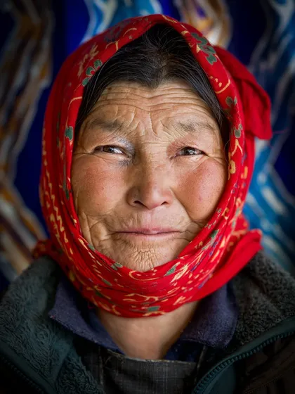 I met this woman in a remote village in Ladakh. Her portrait tells a story of a life shaped by tradition and harsh landscapes, capturing the quiet strength and wisdom etched into her features. This is the humanism at the core of my work.