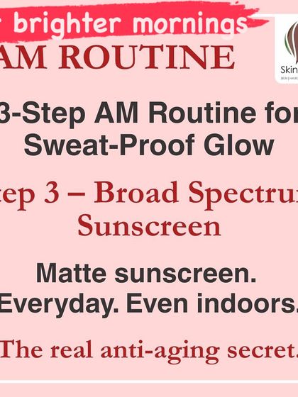 The final and most crucial step is a broad-spectrum matte sunscreen. We consider this the real anti-aging secret, and it should be applied every day, even when you are indoors.