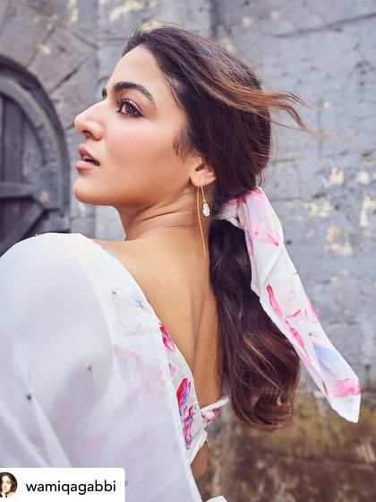 Another shot of Wamiqa Gabbi wearing my butterfly earrings.