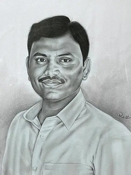 A commissioned A3 size pencil sketch. I focus on creating a realistic and soulful portrait that the client will treasure.