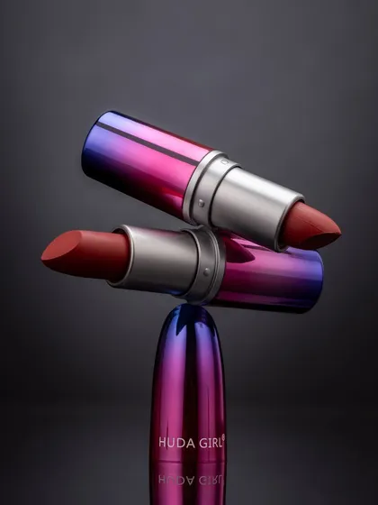 This creative shot for Huda Girl lipsticks was all about precision and balance. It’s a playful yet elegant composition that makes the product stand out, showing how I can turn a simple product into a piece of art.