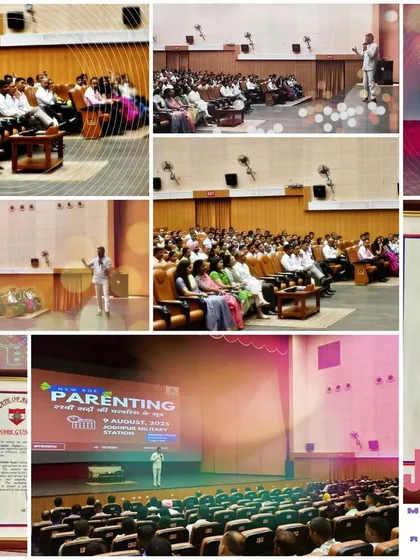 This collage captures a highlight of my mission: leading an exclusive parenting workshop for officers and their families at the Jodhpur Military Station. It shows my commitment to empowering parents from all walks of life, providing them with practical tools for raising emotionally strong children while balancing demanding careers.