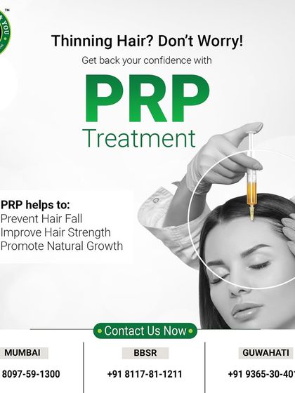 If you are worried about thinning hair, PRP treatment can help. It works to prevent hair fall, improve hair strength, and promote natural growth, giving you back your confidence.