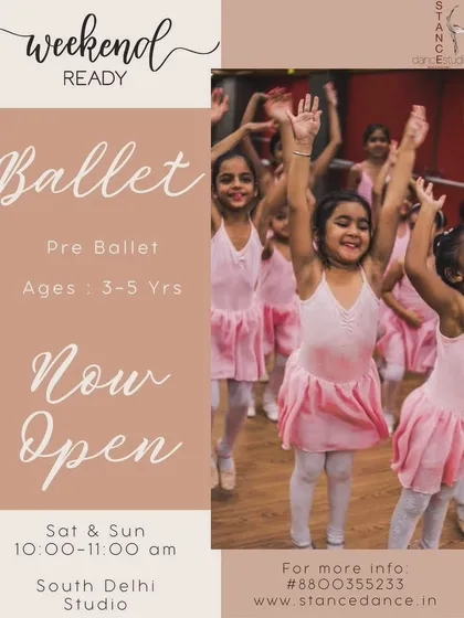 Our weekend Pre-Ballet classes are now open for ages 3-5. It's a perfect way to introduce your little one to the world of dance in a fun and structured environment.