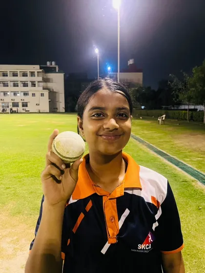 A brilliant performance from our rising star, Mokshi. She took 4 wickets in 4 overs with a sensational spell of accurate bowling. We focus on nurturing every type of talent, whether it is batting, bowling, or all-round skills.