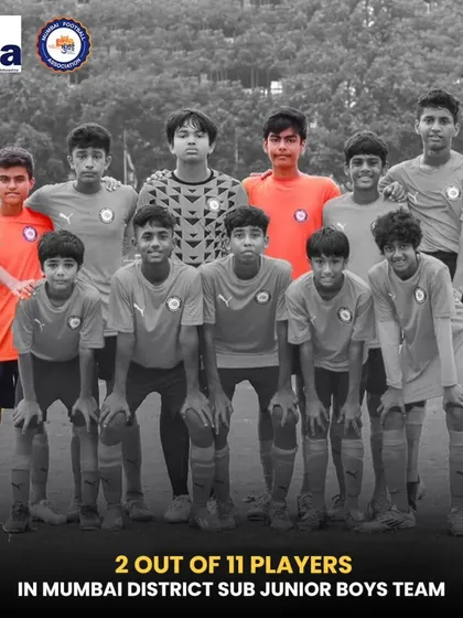 We are proud that two of the eleven players in the Mumbai District Sub-Junior Boys team started their journey with us.