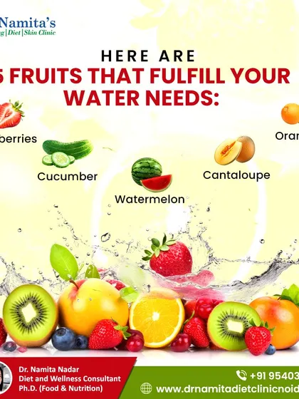 Stay hydrated by eating your water. Fruits like watermelon, cucumber, and strawberries have high water content and can help you meet your daily hydration needs.