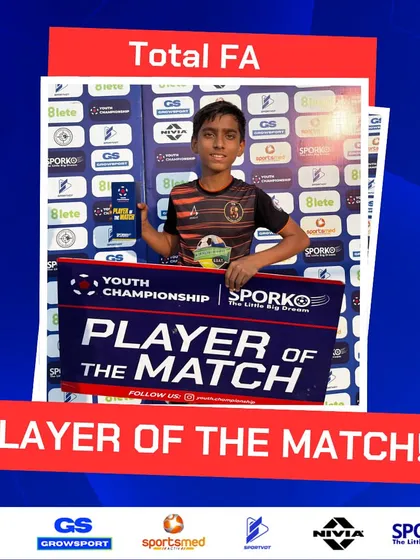 An impressive performance earns this player the Player of the Match award against Shivajians FA.
