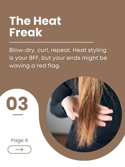 Are you a 'Heat Freak'? If blow-drying and curling are your daily routine, your ends might be waving a red flag. It's time to find a healthier balance.