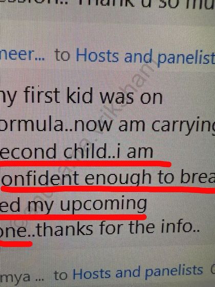 This mother was not able to breastfeed her first child but now feels confident she can breastfeed her second. It is never too late to learn and have a different experience.