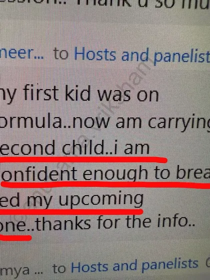 This mother was not able to breastfeed her first child but now feels confident she can breastfeed her second. It is never too late to learn and have a different experience.