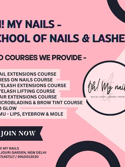 We offer a complete range of professional beauty courses to build your career from the ground up. This graphic shows our certified courses, including nail extensions, lash extensions, microblading, and even advanced PMU techniques.