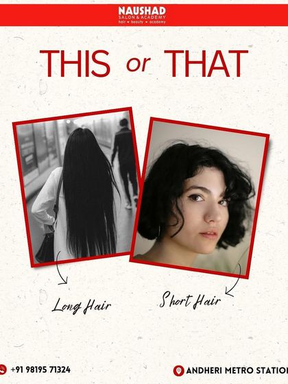 A fun 'This or That' post comparing long and short hair. Whatever your preference, I can create a style that you'll love.