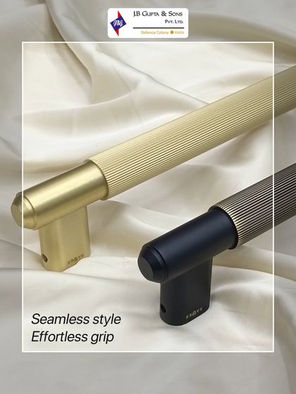 Seamless style, effortless grip. These cabinet or wardrobe handles feature a modern, textured design in both brushed gold and matte black, blending luxury with function.