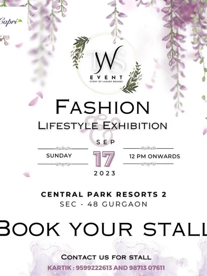 A clear call to action for vendors to book their stalls for our upcoming event at Central Park Resorts.
