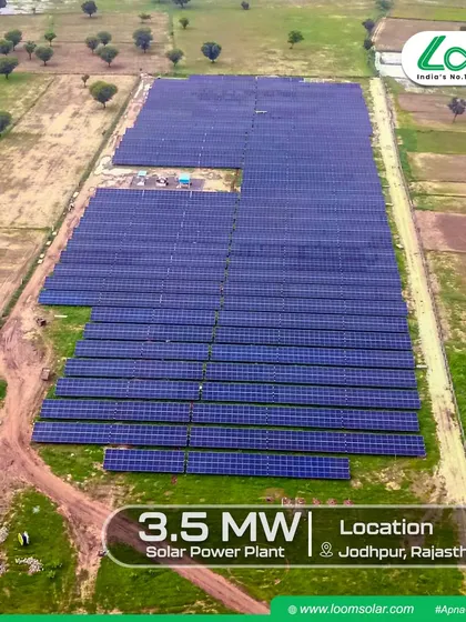 Our 3.5 MW ground-mounted solar power plant in Jodhpur, Rajasthan, is a powerful example of our utility-scale solutions. Projects of this magnitude are key to powering industrial operations and moving India towards energy independence.