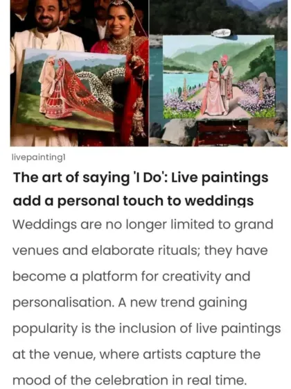 "The art of saying 'I Do'". We love this headline from the article about our work. It perfectly captures what we do.