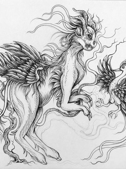 Ankita Bhattacharya - Tattoo Design Mythological & Fantastical Creatures photo 10