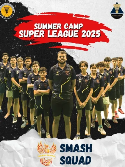 Meet the 'Smash Squad,' one of the teams from our exclusive Summer Camp Super League. This internal tournament is a key part of our camp, giving every player crucial match practice and a taste of high-pressure competition in a supportive team environment.