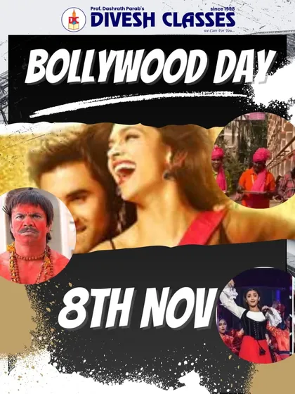 Get ready for Bollywood Day. Our announcement poster building up the excitement for a day of fun and drama.