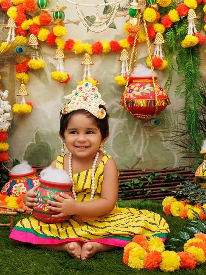 Janmashtami Mini-Sessions: Little Krishnas & Radhas photo 25