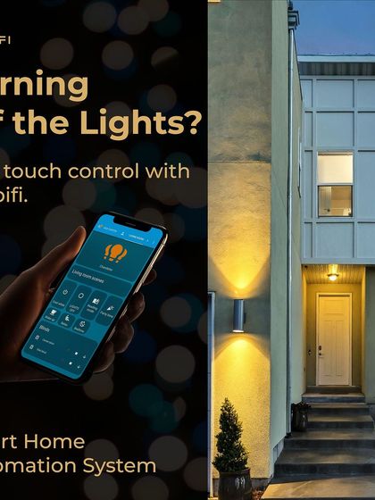 Left the lights on? It's no problem. With my smart home system, you can turn off any light in your house with one touch on your phone, no matter where you are.