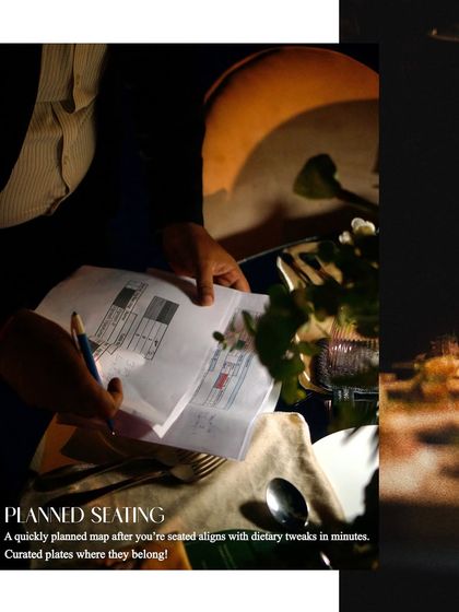 A close-up of a seating plan, an essential tool for orchestrating a seamless sit-down dinner service.