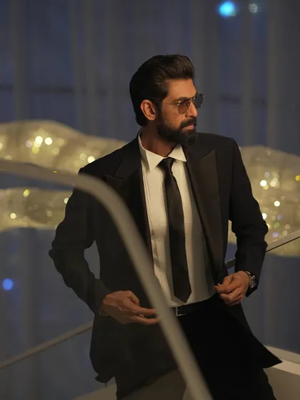 A classic black tuxedo is timeless for a reason. Here, I styled Rana Daggubati for the IIFA Awards in a perfectly tailored Raamz Label suit, proving that impeccable fit and a sharp silhouette are the keys to red carpet success.