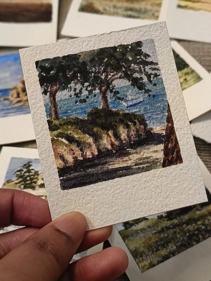 Megha Vinod - Handmade Art & Crafts Miniature Watercolor 'Polaroids' photo 8