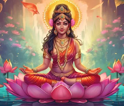 May the divine glow of Goddess Lakshmi fill your life with abundance and joy. Her blessings are sought to remove financial hardships and bring prosperity to the home and family.