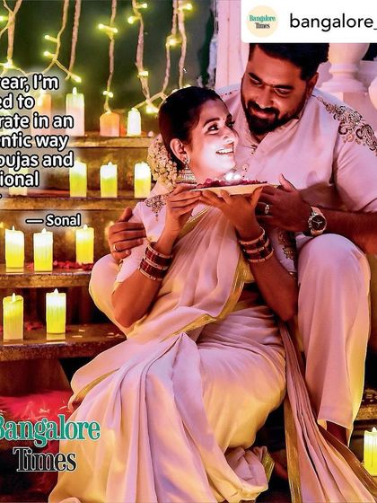 Arulaa by Rashmi Anoop Rao - Men's Custom Formal & Wedding Wear Coordinated Couple & Family Outfits photo 7